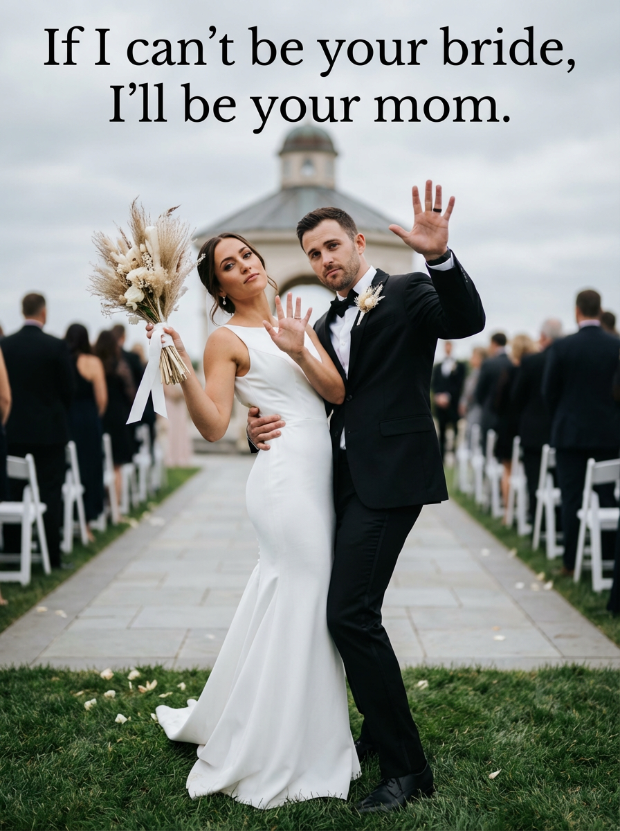 If I can't be your bride, I'll be your mom.