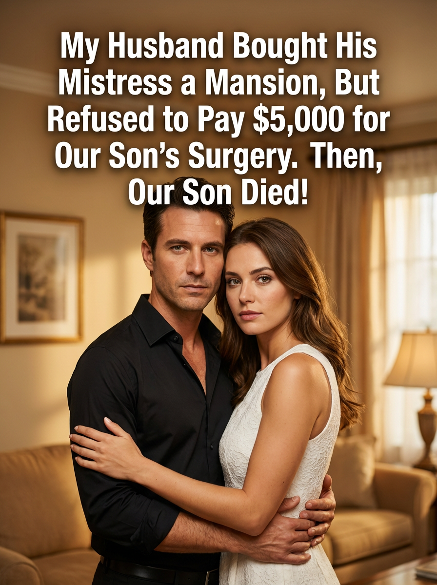 My Husband Bought His Mistress a Mansion, But Refused to Pay $5,000 for Our Son's Surgery. Then, Our Son Died!